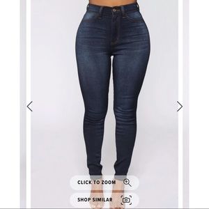 Dark Wash Blue Size 14 Plus Fashion Nova Jeans